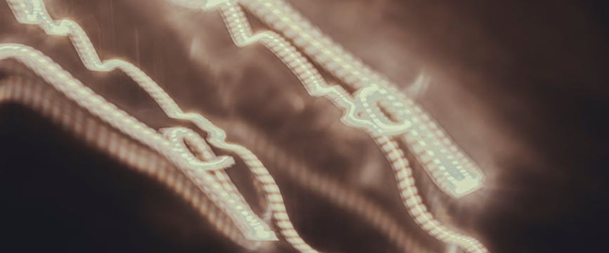 Abstract glowing lines suggesting flexibility and flow