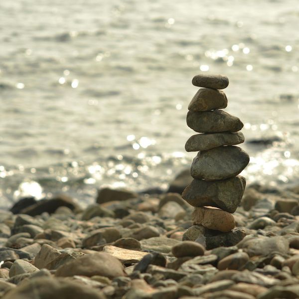 Stacked zen stones illustrating balance and inner stability